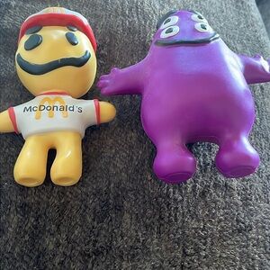 Set Of McDonalds Happy Meal Toys Grimace Cactus Plant/Cactus Buddy